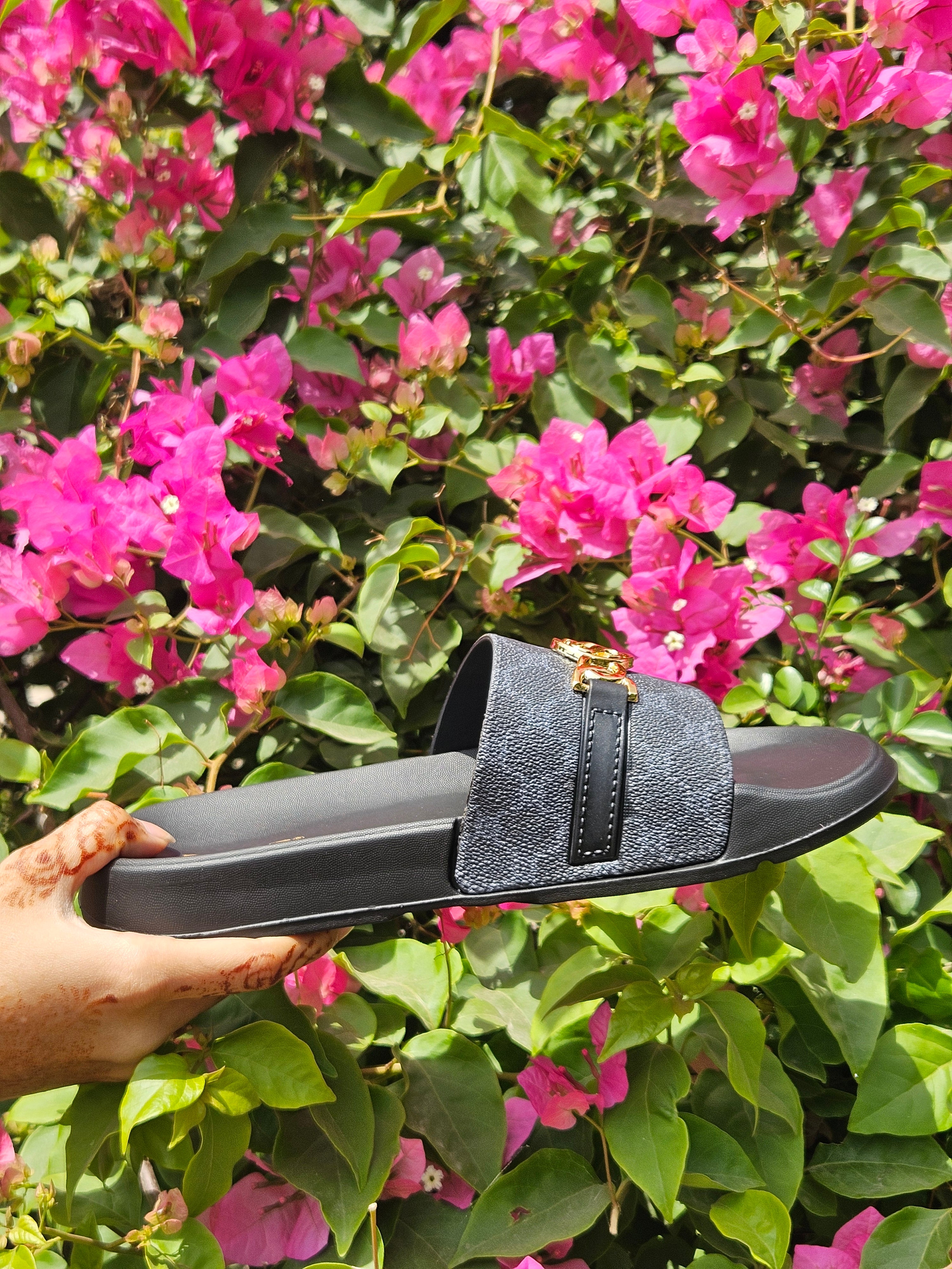 Flora Charm Slides by - Foot Flex
