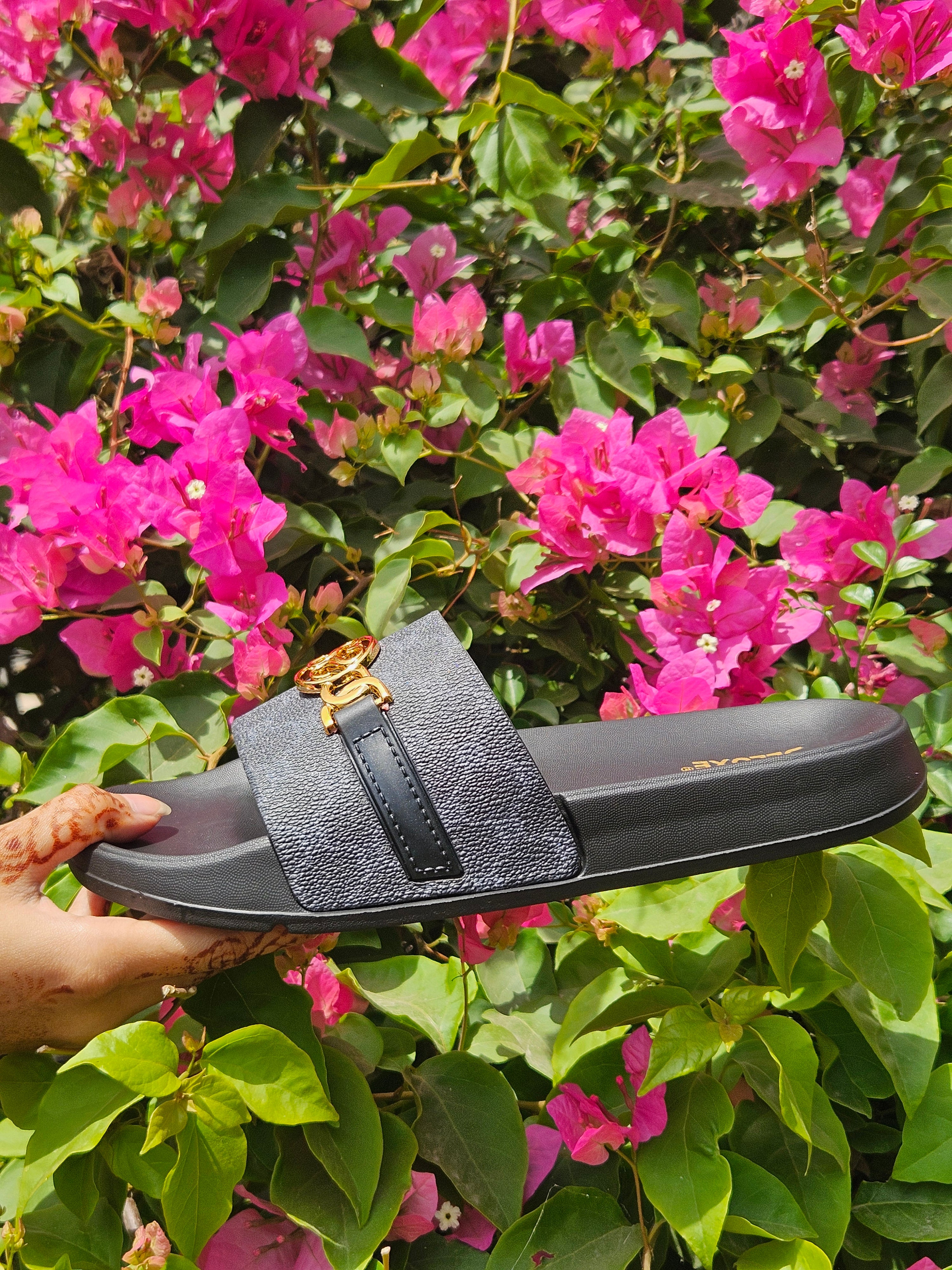 Flora Charm Slides by - Foot Flex