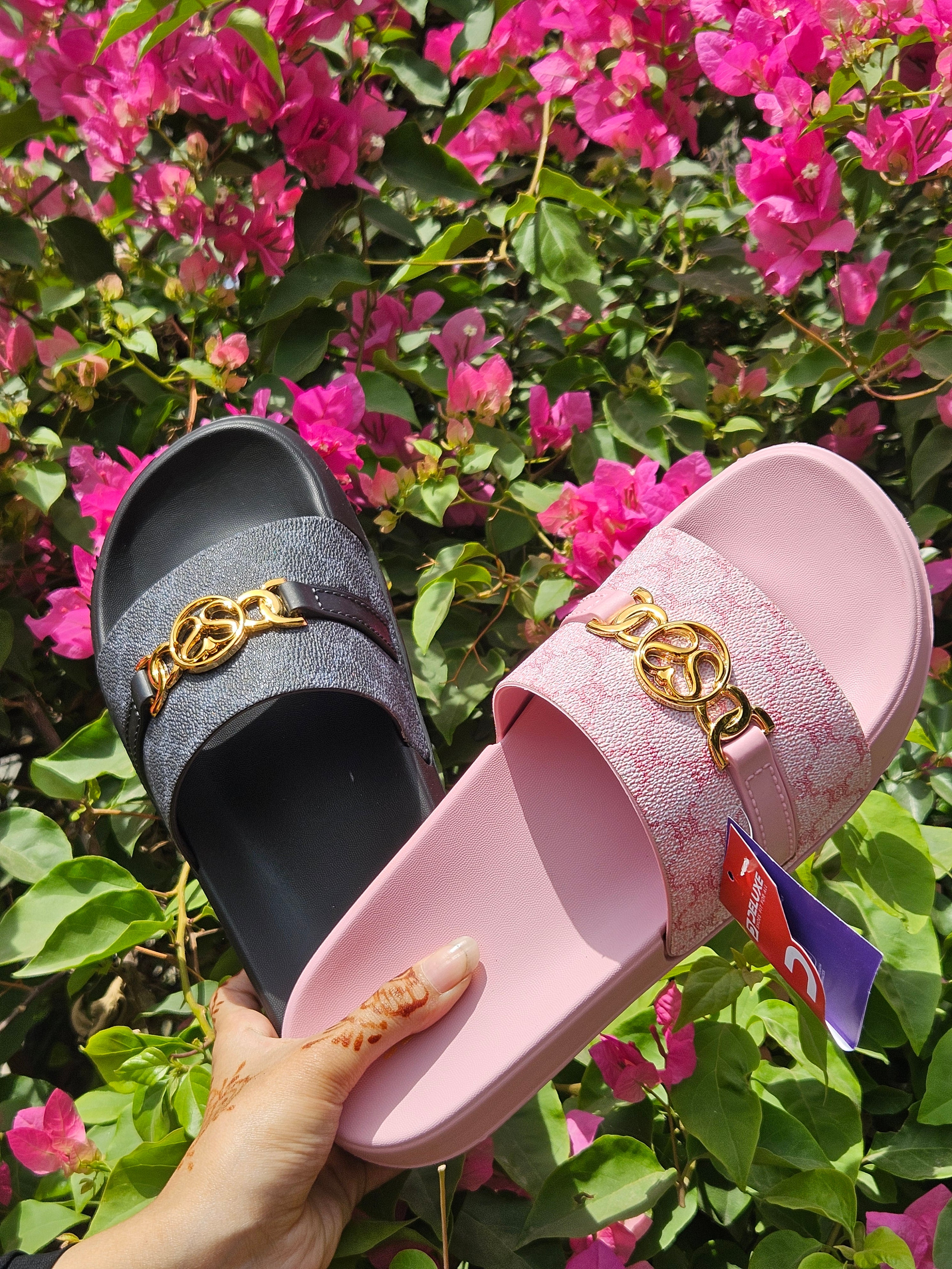 Flora Charm Slides by - Foot Flex